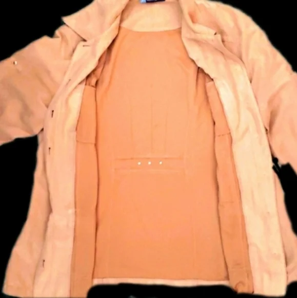 Penningtons Light Jacket, Faux Suede, Plus Size - Picture 3 of 4